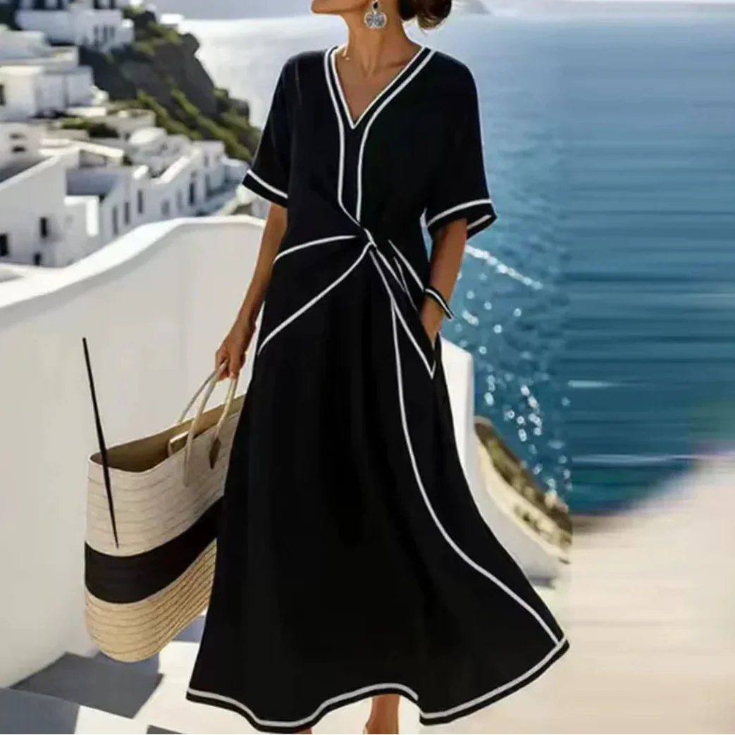 Moria™ - Elegant Dress with Flattering Waist and Festive Chic